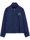 Prada Long-sleeved Zipper Casual Jacket In Blue