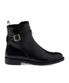 Prada Chocolate Calfskin Chelsea Ankle Boots In Black