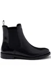 Prada Logo-print Boots In Black