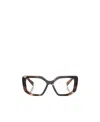 Prada Logo-print Cat Eye-frame Glasses In Multicolor