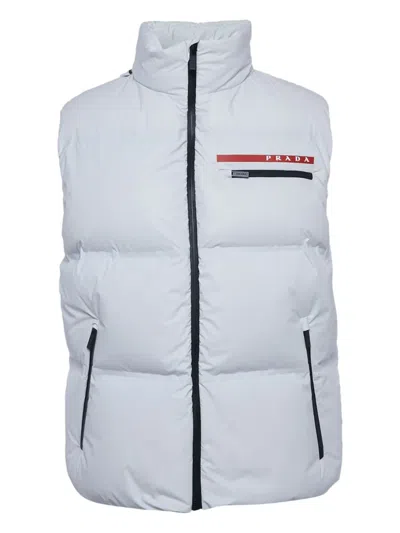 Pre-owned Prada Logo-print Puff Gilet