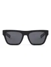 Prada Logo-print Rectangle-frame Sunglasses In Black