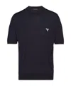 Prada Logo-print Short-sleeve T-shirt In Blue