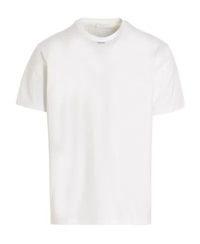 Prada Logo-print Short-sleeved T-shirt In White