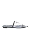 Prada Women Transparent Plex Slippers In Black
