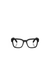 Prada Logo-print Square-frame Glasses In Black