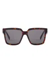 Prada Square-frame Sunglasses In ブラウン