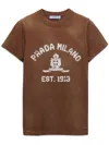 Prada Item O-neck Short-sleeved T-shirt In Brown