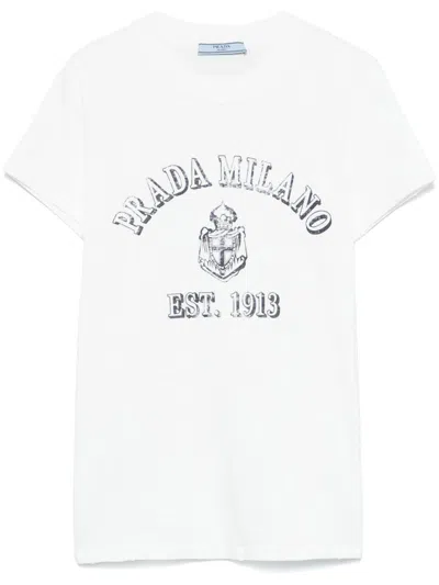 Prada T-shirt In White