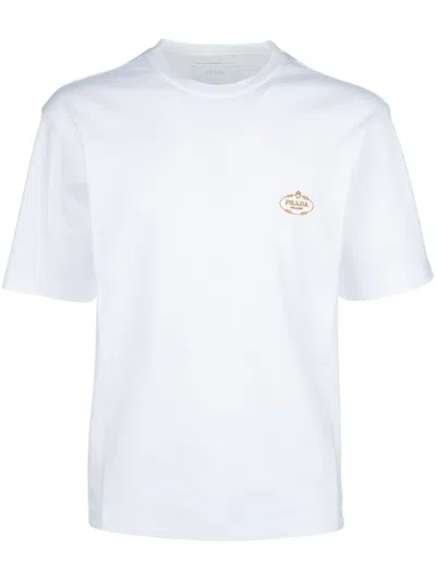 PRADA LOGO-PRINT T-SHIRT