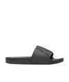 Prada Logo Printing Flip-flops In Black