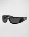 Prada Woman Sunglass Pr A14s In Black