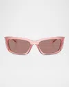 Prada Women's Acetate Sunglasses In Lite Brown