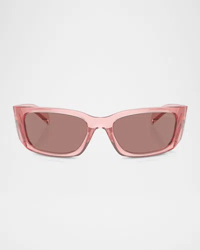 PRADA LOGO PROPIONATE & PLASTIC WRAP SUNGLASSES