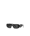 Prada Rectangular Frame Sunglasses In Black