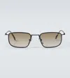 Prada Logo Rectangular Sunglasses In Brown