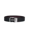 Prada Logo Reversible Belt In Black  