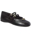 Prada Women Nappa Leather Ballerinas In Black