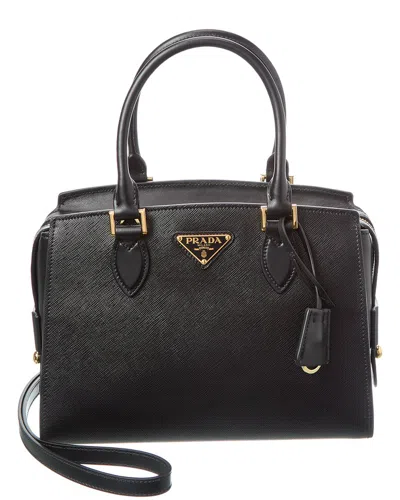 Prada Logo Saffiano Leather Satchel