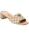 Prada 35mm Enamel-triangle Logo Sandals In Neutral