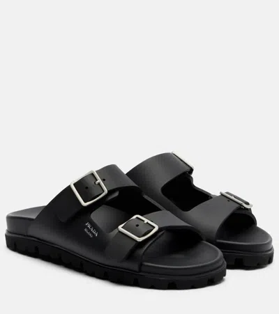 PRADA LOGO SANDALS
