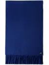 Prada Silk And Cashmere Scarf In Blue