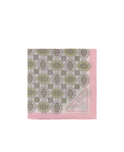 PRADA PRINTED COTTON FOULARD