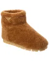 Prada Shearling Boots In Brown