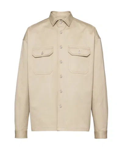 PRADA PRADA MONOCHROME BUTTON-UP SHIRT