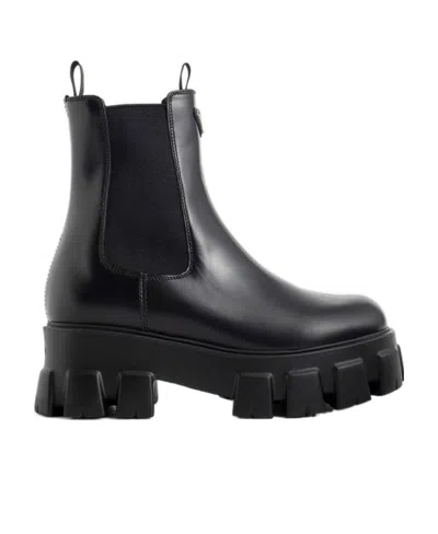 PRADA ROUND-HEAD SHORT BOOTS