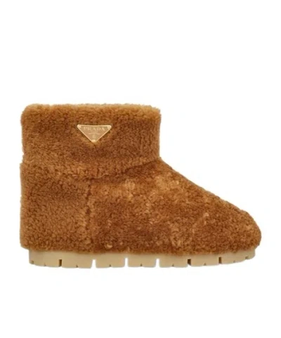 PRADA LOGO SHORT BOOTS