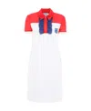 Prada Logo Short-sleeved Dress In White