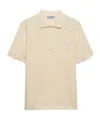 Prada Logo Short-sleeved Polo Shirt In Yellow