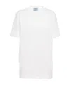 Prada Interlock Short-sleeved T-shirt In White