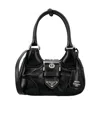 Prada Moon Padded Nappa-leather Mini Bag In Black