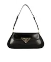 Prada Cleo Shoulder Bag In Black