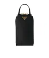 Prada Logo Shoulder Bag In Black