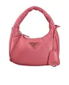 Prada Logo Shoulder Bag In Geranium Powder