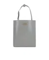 Prada Logo Shoulder Bag In Gray
