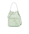 Prada Duet Bucket Shoulder Bag In Green