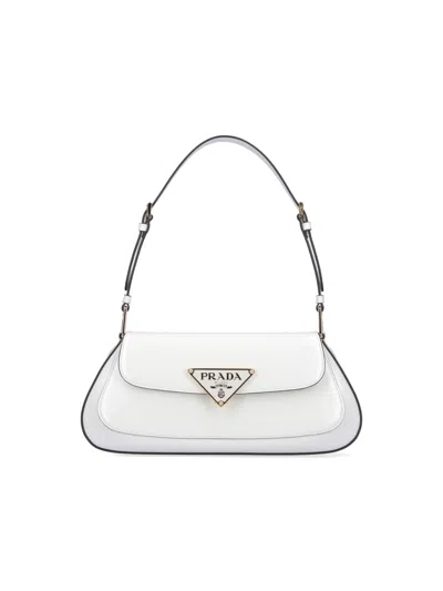 Prada Cleo Shoulder Bag In White