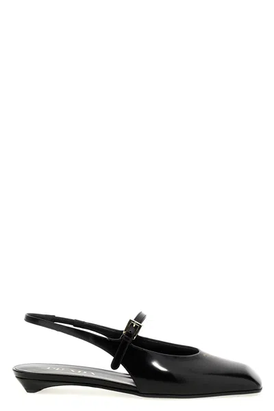 PRADA PRADA LOGO SLINGBACK