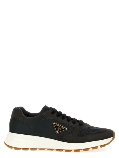 Prada Logo Trainers Multicolor In Black