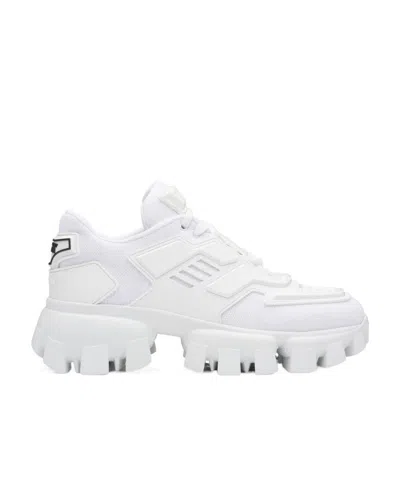 Prada Logo Sneakers In White