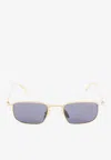Prada Logo Square Sunglasses In Neutral