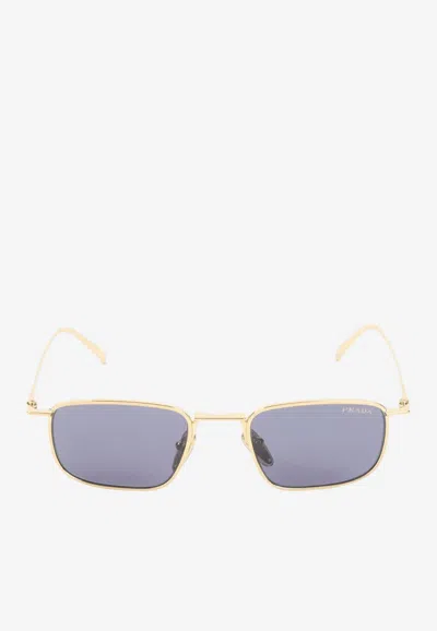 Prada Logo Square Sunglasses In Neutral