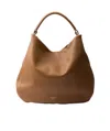 Prada Large Leather Shoulder Bag In Brown