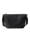 Prada Black Logo-stamp Crossbody Bag In Black