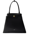 Prada Logo-stamp Leather Tote Bag In Black