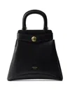 Prada Etude Buckle Leather Top-handle Bag In F0002 Nero